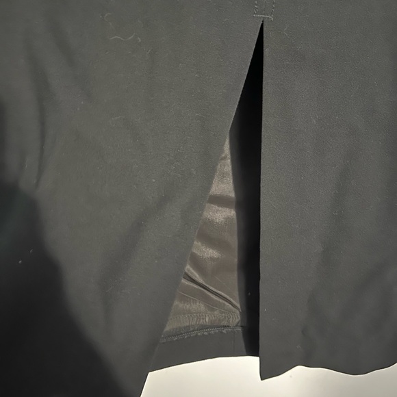 Next Classic Black Wool Blend Front Slit Midi Skirt. Waist 29”. Made in the UK. - Picture 2 of 7